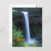 シルバー滝、オレゴン ポストカード (正面/裏面)