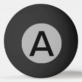 シルバー無地の色 卓球ボール (正面)