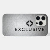 シルバー独占的の電話 iPhoneケース (裏面横)