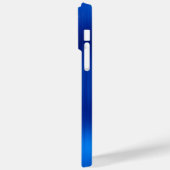 シルバー王室のグリッターブルーGlamシグニガーリーチャー Case-Mate iPhoneケース (裏面 / 左)