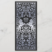 シルバー王室のライオン中世結婚剣のフラットメニュー メニュー (裏面)