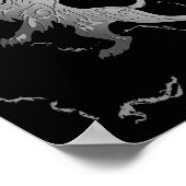 シルバー王室のライオン ポスター (角)