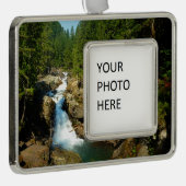 シルバー秋ズアット山レイニエールナショナルパーク シルバープレートフレームオーナメント (右)