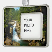 シルバー秋ズアット山レイニエールナショナルパーク シルバープレートフレームオーナメント (左)