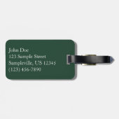 シルバー秋ズアット山レイニエールナショナルパーク ラゲッジタグ (裏面横)