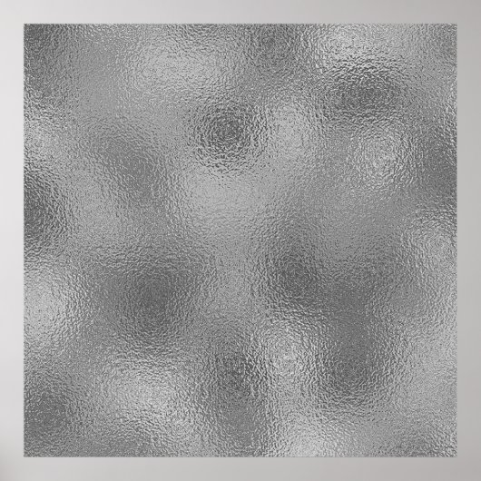 シルバー空白のテンプレート追加文字 ポスター (正面)