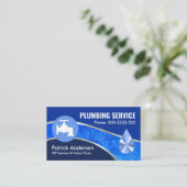 シルバー管路配管系統の漏出 名刺 (スタンド正面)