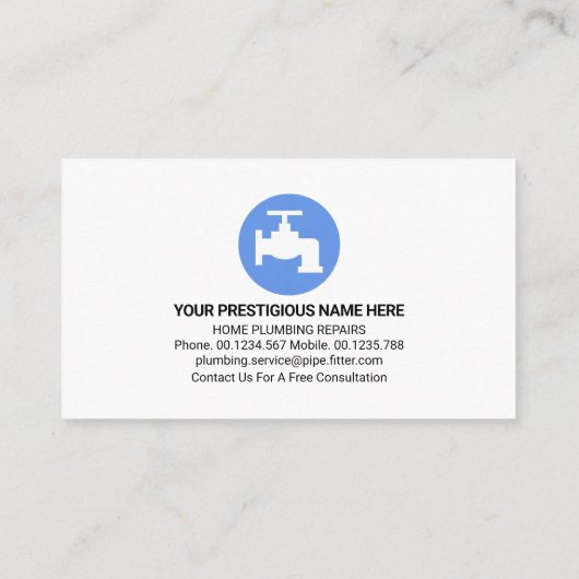 シルバー管路配管系統の漏出 名刺 (裏面)