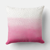 シルバー紙吹雪グラデーションピンクウォーター色 クッション (裏面)