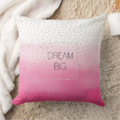 シルバー紙吹雪グラデーションピンクウォーター色 クッション (ブランケット)