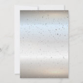 シルバー紙吹雪ドットバルーンフレームキンセニェラ 招待状 (裏面)