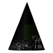 シルバー紙吹雪50と素晴らしいパーティー帽子 パーティーハット (左)