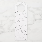 シルバー紙吹雪50と素晴らしい誕生日 ボトルネックタグ (裏面)