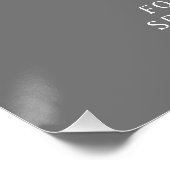 シルバー素晴らしグリッターキンセアニェラウェルカムサイン ポスター (コーナー)