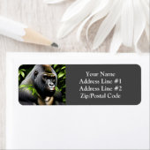 シルバー素晴らしバックゴリラ – ジャングルキング ラベル (インサイチュ)