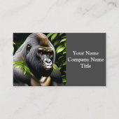 シルバー素晴らしバックゴリラ – ジャングルキング 名刺 (正面)