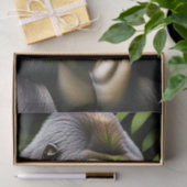 シルバー素晴らしバックゴリラ – ジャングルキング 薄葉紙 (ギフト)