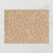 シルバー素朴ラブハートカレンダー日付を保存 案内ポストカード (裏面)