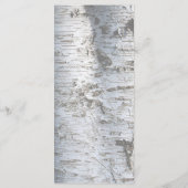 シルバー素朴樺の木ツリーのメ結婚ニュー メニュー (裏面)