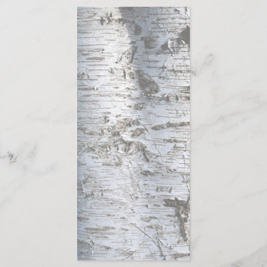 シルバー素朴樺の木ツリーのメ結婚ニュー メニュー (裏面)