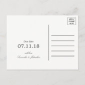 シルバー素朴樺の木ツリーベビー発表 案内ポストカード (裏面)