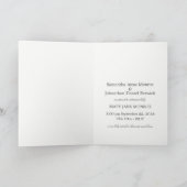 シルバー素朴樺の木ツリーベビー発表 案内状 (内部)