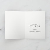 シルバー素朴樺の木ツリーベビー発表 案内状 (内部)