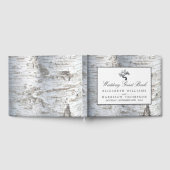 シルバー素朴樺の木ツリー ゲストブック (全面)