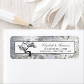 シルバー素朴樺の木ツリ結婚ーズ ラベル (インサイチュ)