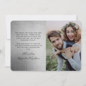 シルバー結婚したフォイルメリーと結婚の発表 シーズンカード (裏面)