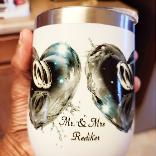 シルバー結婚の愛のバンドが結晶ハートに