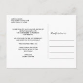 シルバー結婚の計画変更が延期解除 案内ポストカード (裏面)