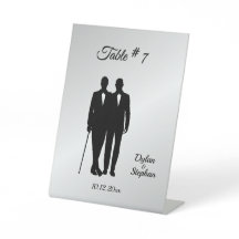 シルバー結婚ゲイの名前と日付の手入れ