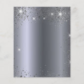 シルバー結婚スパークルグラム予算案の招待状 チラシ (裏面)