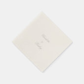 シルバー結婚ズ スタンダードカクテルナプキン (角)