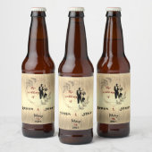 シルバー結婚ズ ビールラベル (ボトル)
