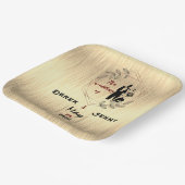 シルバー結婚ズ ペーパープレート (傾斜あり)