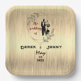 シルバー結婚ズ ペーパープレート