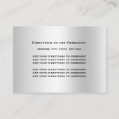 シルバー結婚デコレーション エンクロージャーカード (裏面)