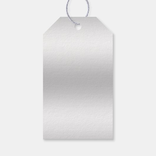 シルバー結婚デコレーション ギフトタグ (裏面)