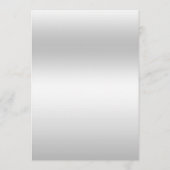 シルバー結婚デコレーション メニュー (裏面)