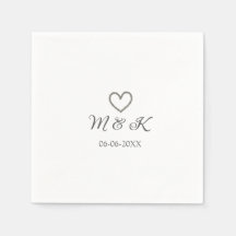 シルバー結婚ハートの夫婦名モダン字