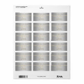 シルバー結婚差出人住所 ラベル (フルシート)