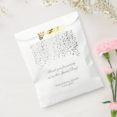 シルバー結婚紙吹雪 フェイバーバッグ (封をした状態)
