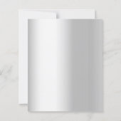 シルバー結婚花模様の誓いの更新 (裏面)