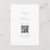 シルバー縁どフローラ結婚ズ エンクロージャーカード (正面)