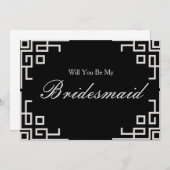 シルバー縁ど紙吹雪が私の花嫁になる 招待状 (正面/裏面)