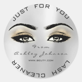 シルバー美しいグリッター金ゴールドラッシュメイクアップクリーナー ラウンドシール