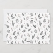 シルバー脚本メリークリスマスエレガント2枚写真 シーズンカード (裏面)