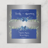 シルバー花びらズオブラブフォールディング座席表 プレイスカード (外部開封)